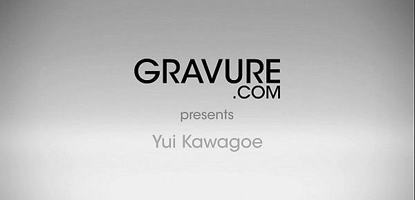  Gravure.com Yui Kawagoe å·è¶Šã‚†ã„ on yoga mat